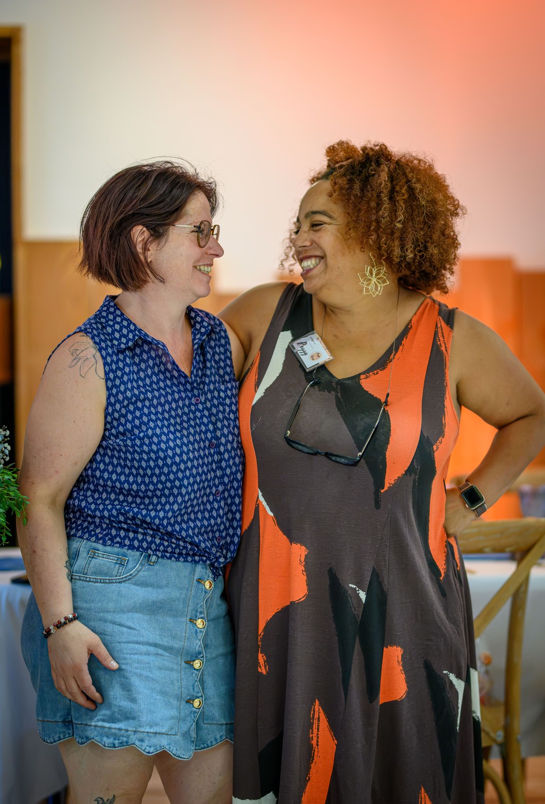 Moment conviviale entre Peggy et Aurélie Décoratrice de Aurel Créa Events